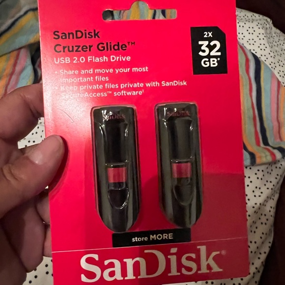 SanDisk 32GB Cruzer Glide USB 2.0 Flash Pen Drive SDCZ60-032G - Picture 2 of 2
